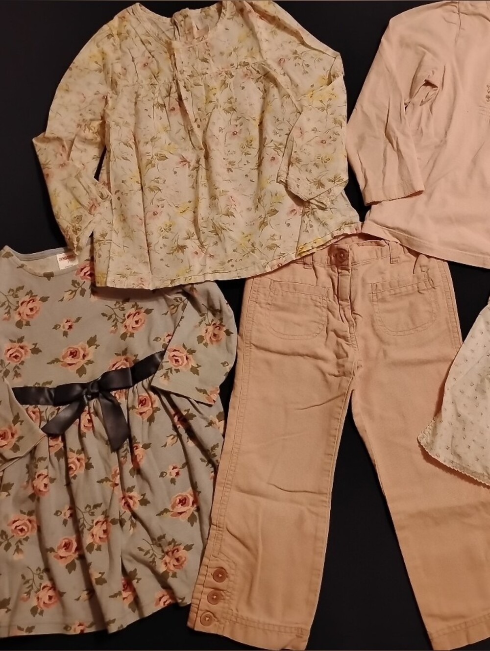 Janie And Jack Vtg English Country LOT Girls 3t Fall Pants Blouse Classic Preppy